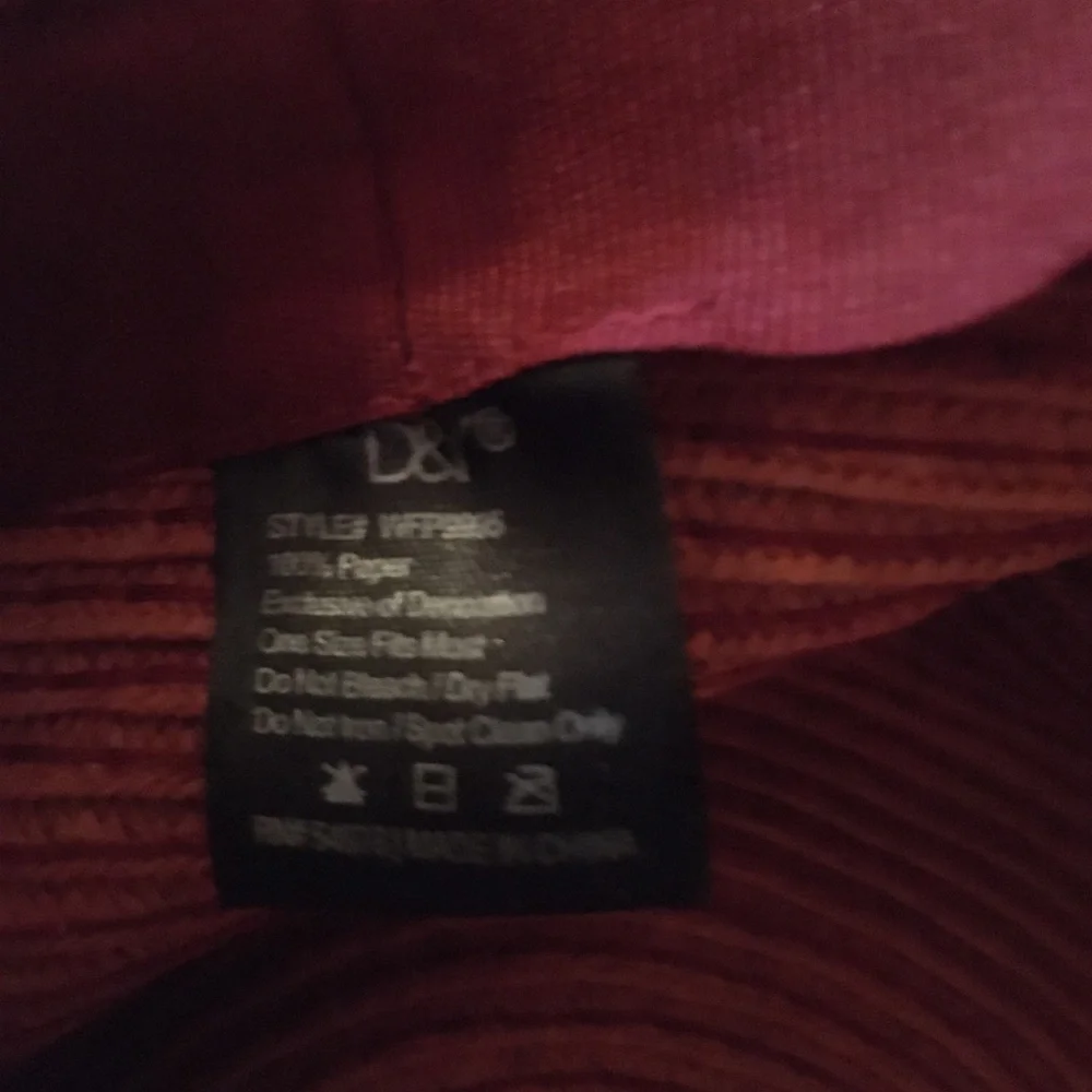 D&Y 😍 glamorous Beach Hat ,pink barely used -see photos - Picture 4 of 6